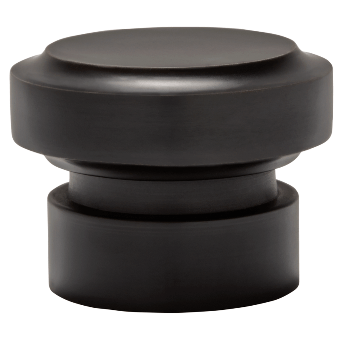AriA Saxon End Cap Antique Finial 1-3/8" Matte Black