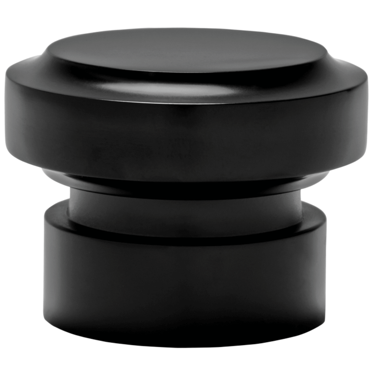 AriA Saxon End Cap Antique Finial 1-3/8" Satin Black