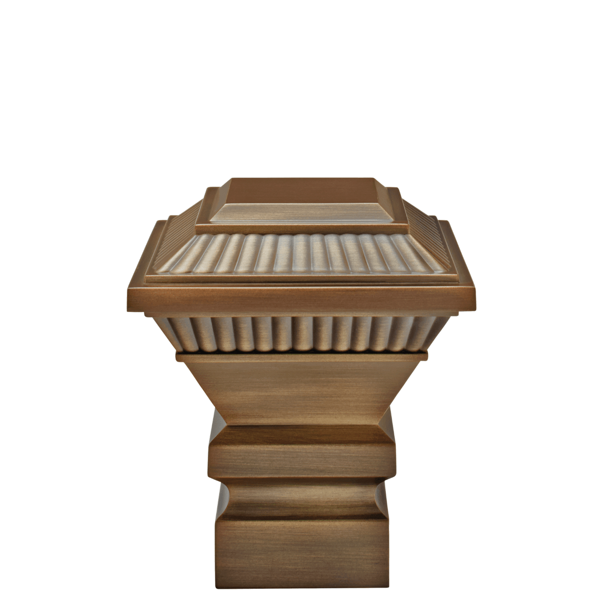 AriA Essex Square Antique Finial 1-3/8" Brushed Bronze