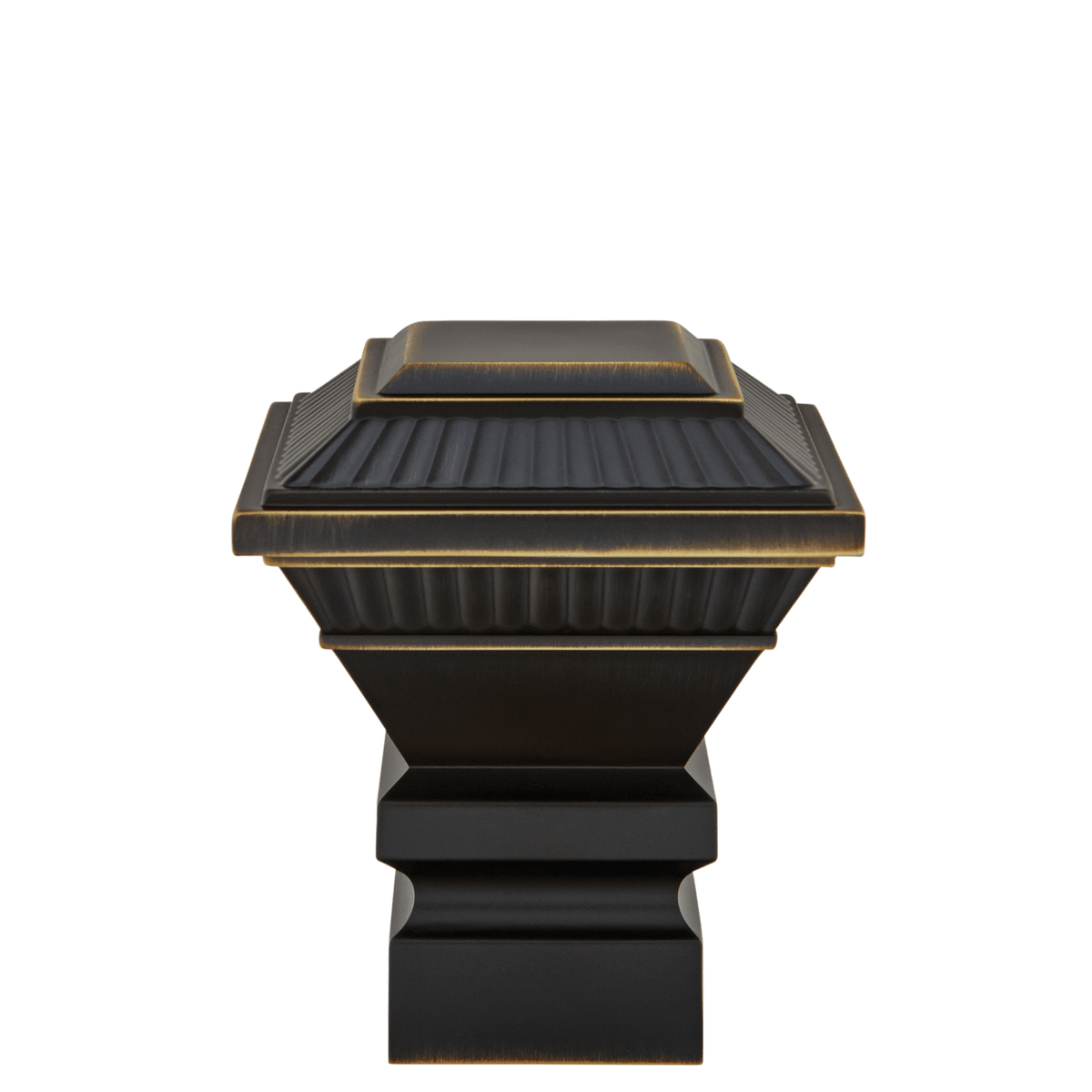 AriA Essex Square Antique Finial 1-3/8" Venetian Bronze