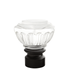 AriA Montclaire Urn Antique Finial 1-3/8" Satin Black