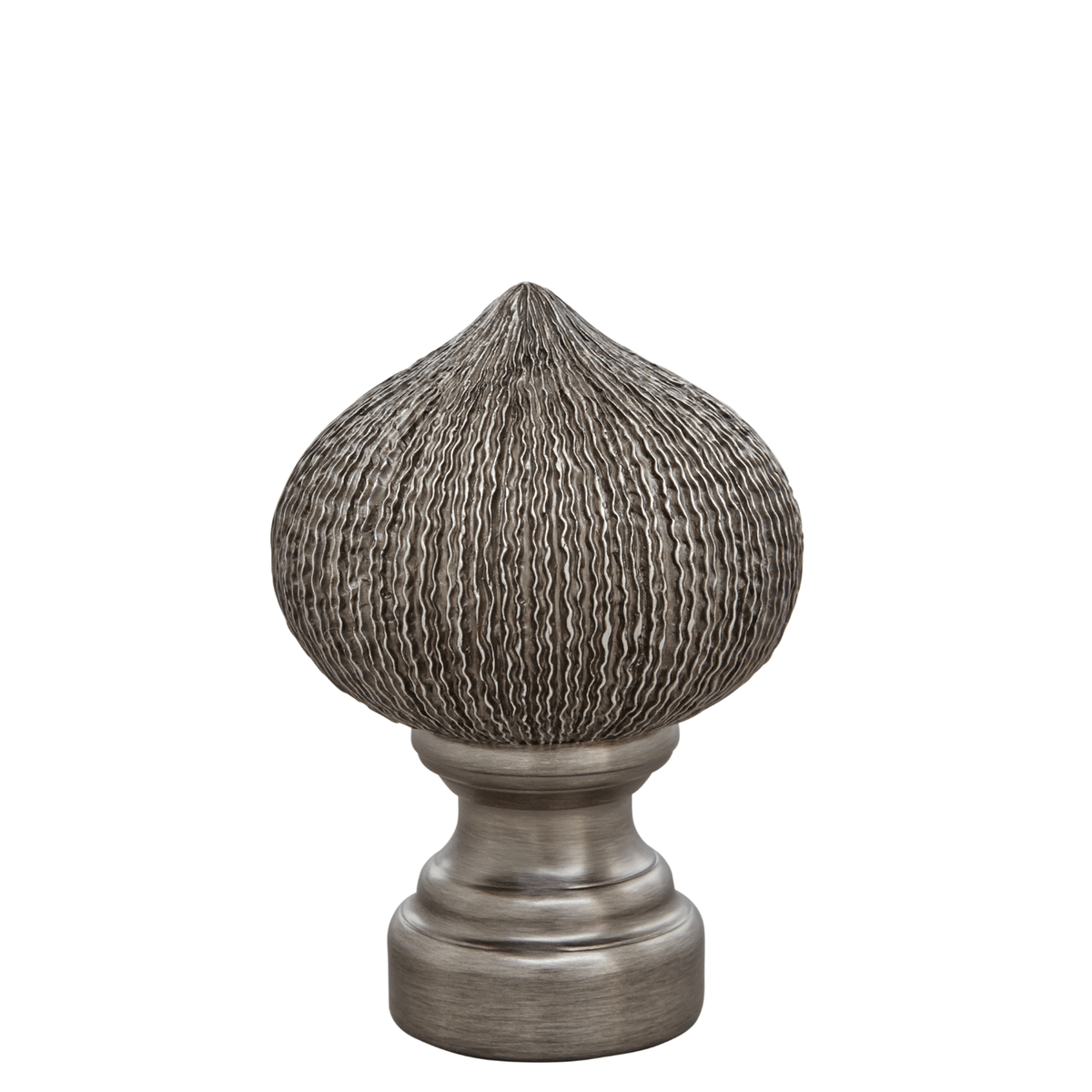 AriA Paloma Onion Antique Finial 1-3/8" Antique Pewter