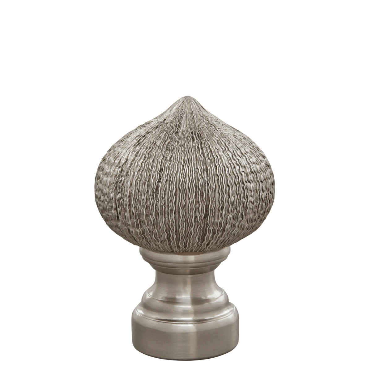 AriA Paloma Onion Antique Finial 1-3/8" Polished Nickel