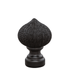 AriA Paloma Onion Antique Finial 1-3/8" Satin Black