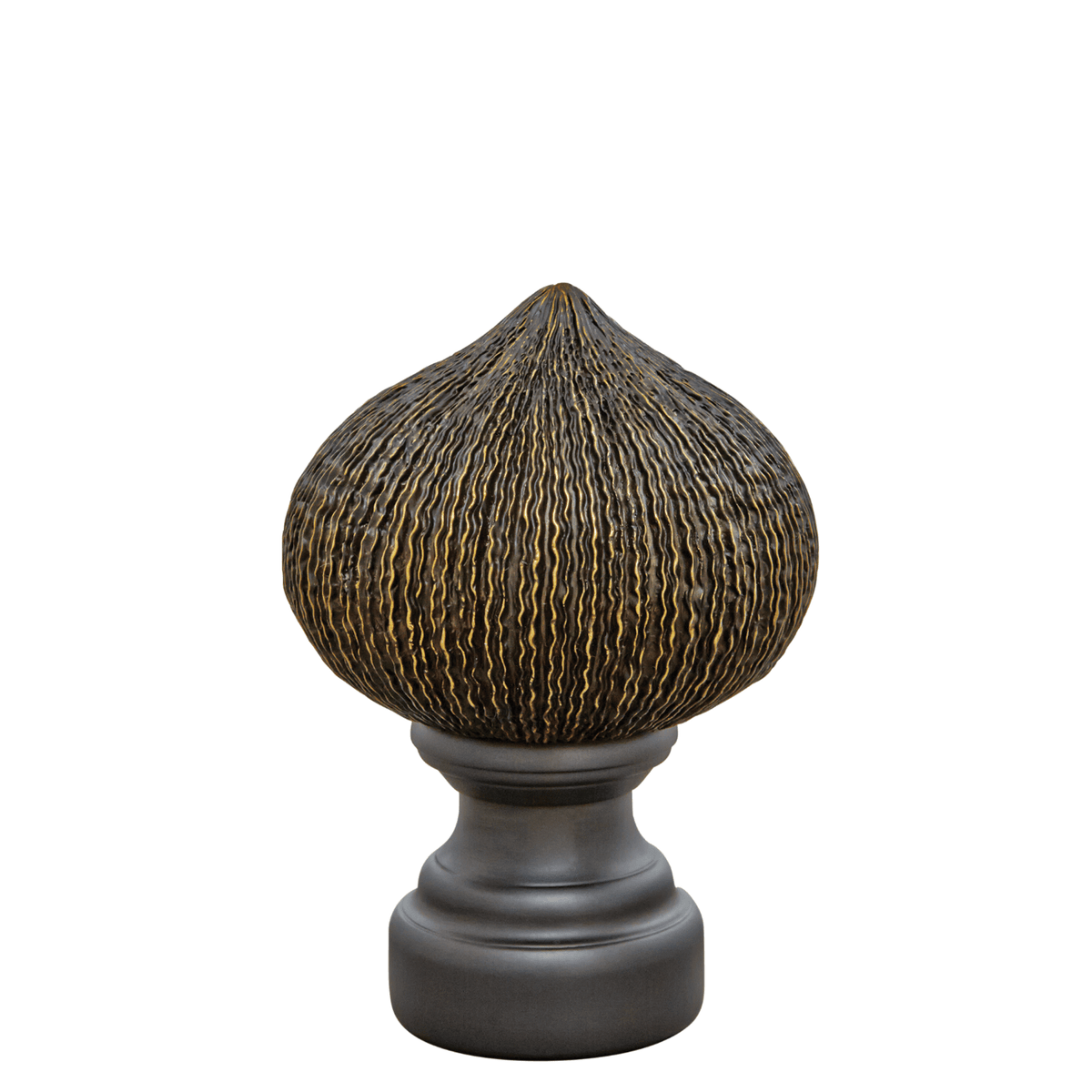 AriA Paloma Onion Antique Finial 1-3/8" Venetian Bronze