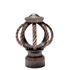AriA Sterling Cage Antique Finial 1-3/8" Iron Copper
