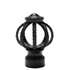 AriA Sterling Cage Antique Finial 1-3/8" Satin Black
