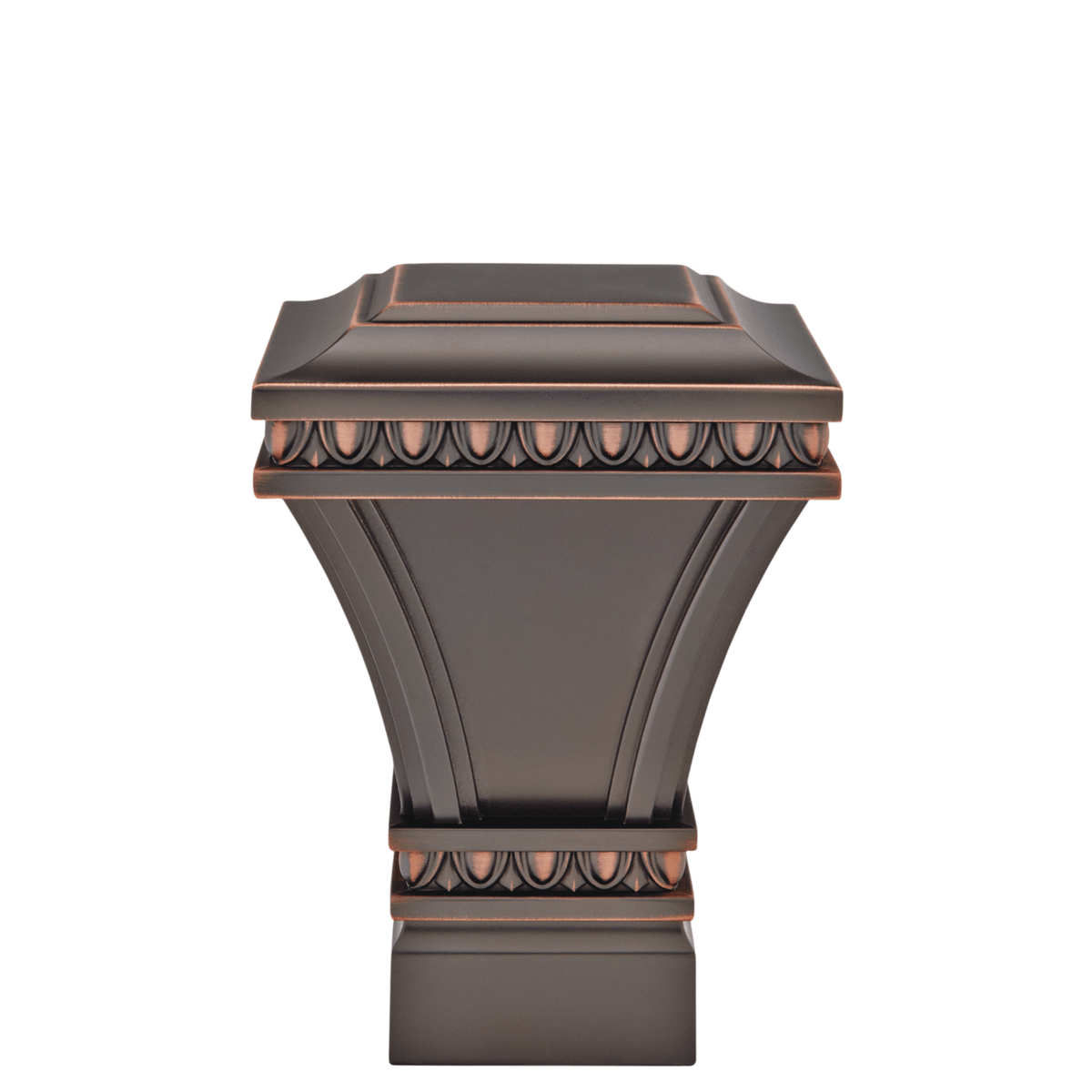AriA Versailles Square Antique Finial 1-3/8" Iron Copper