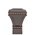 AriA Versailles Square Antique Finial 1-3/8" Iron Copper