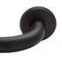AriA Metal 1-1/8" French Return with Beveled Round Mounting Plate Matte Black