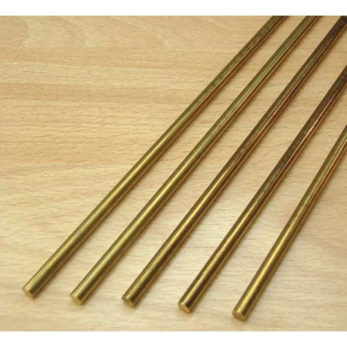 3/8" Brass Plated Steel Rods - 12' Rods Cut At Standard Sizes