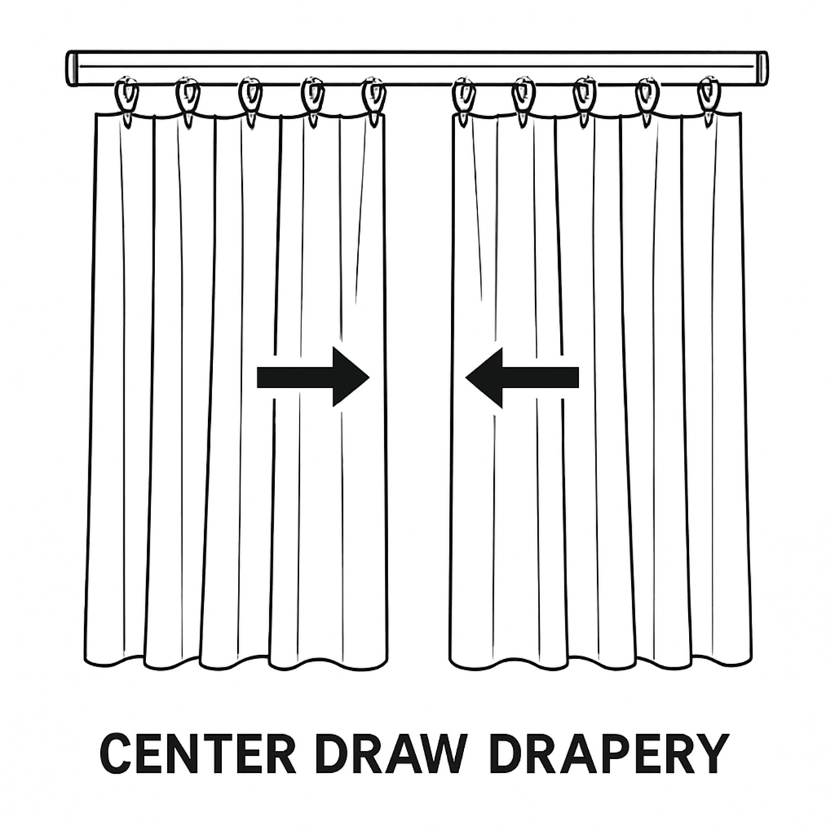 Two Way Center Draw Curtain Drapes