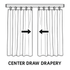 Two Way Center Draw Curtain Drapes