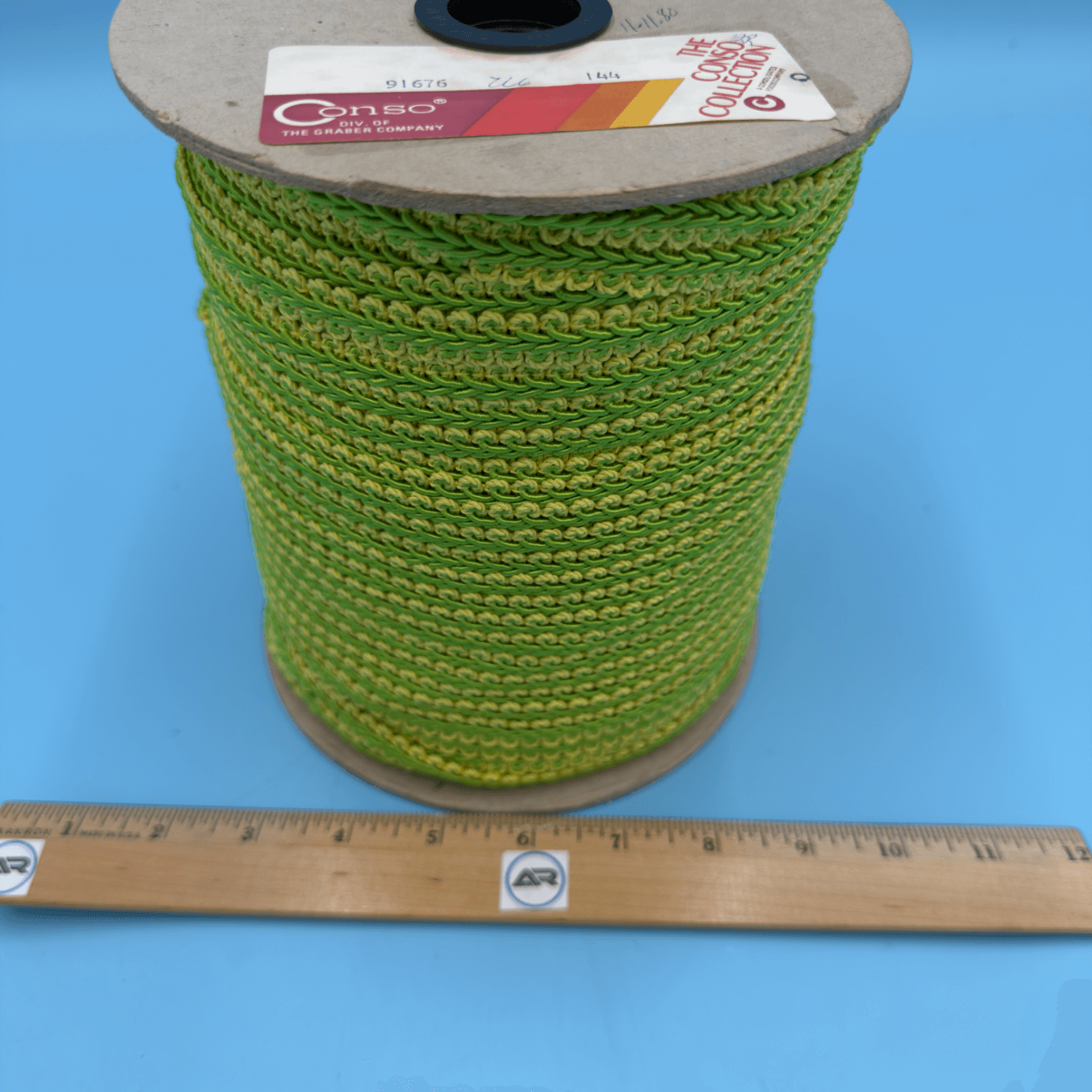 Conso Vintage French Gimp U06 Green/Yellow