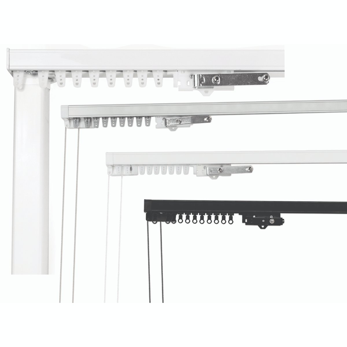 Kirsch 94001 Architrac Motorized or Corded Drapery Rod