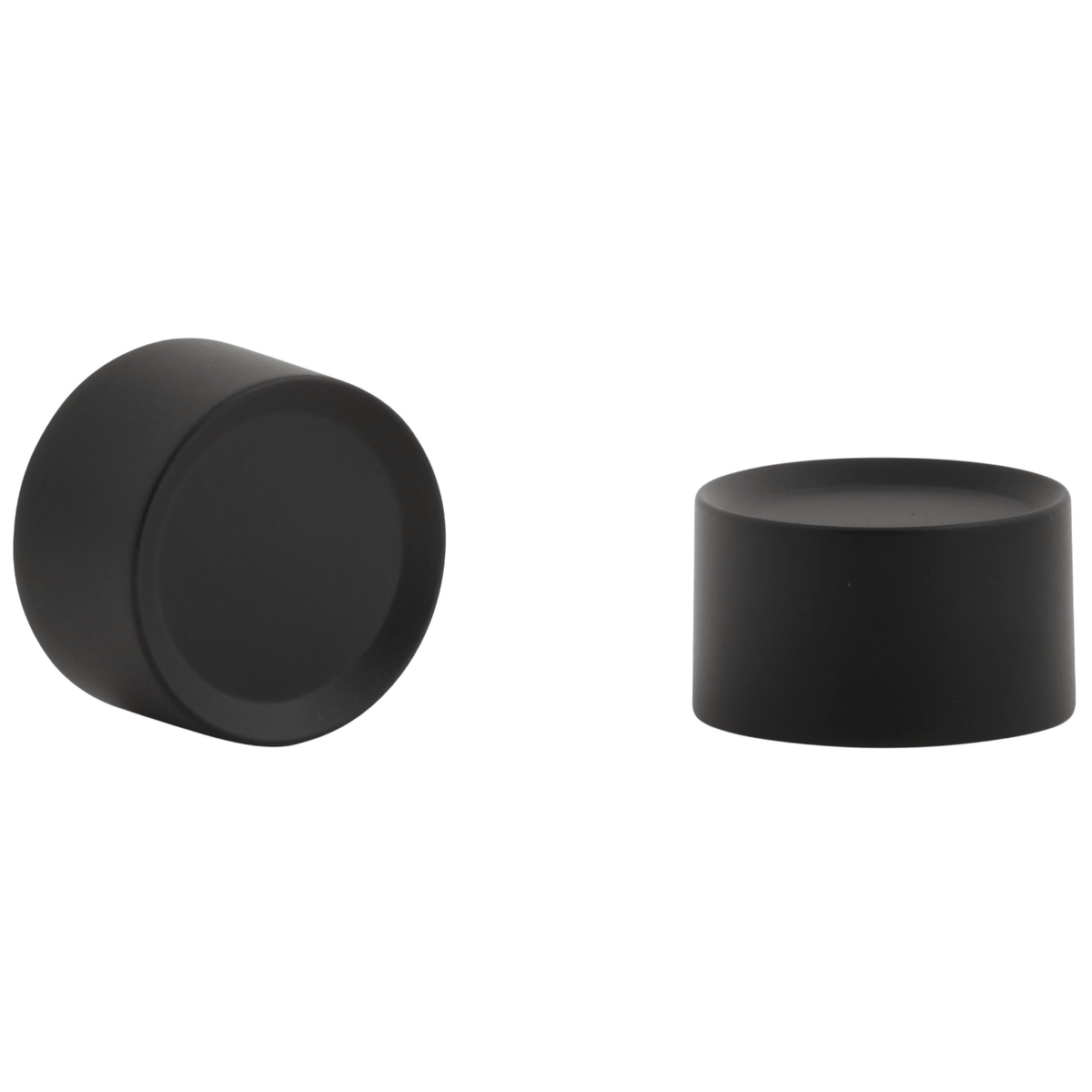 Kirsch Fitz 1" Finials Pair Black