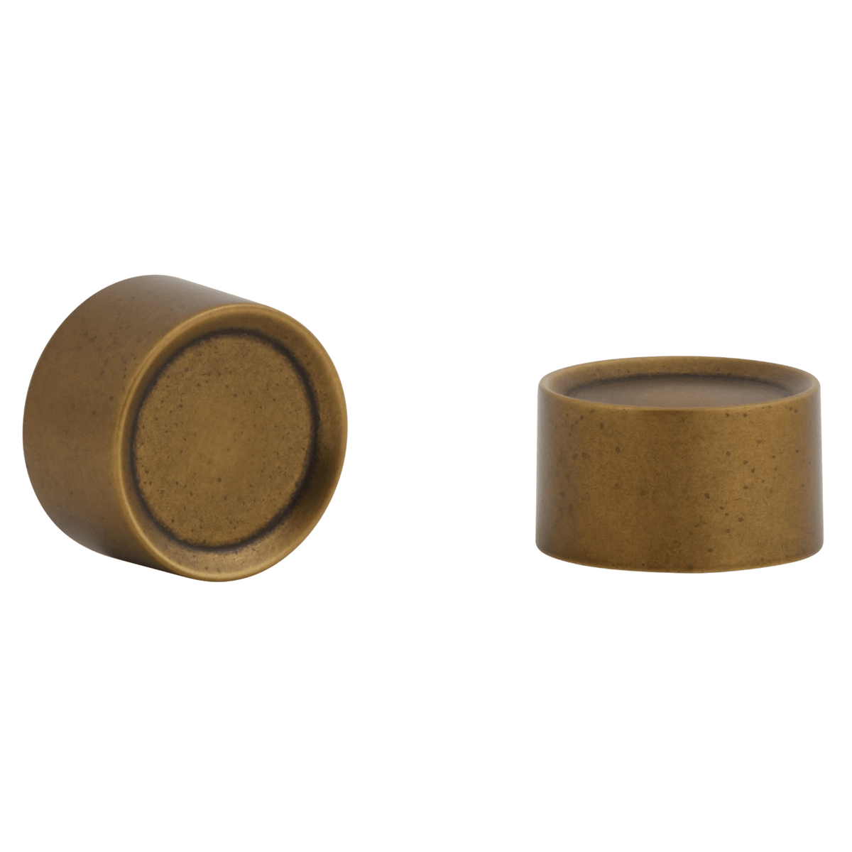 Kirsch Fitz 1" Finials Pair Gilded Bronze