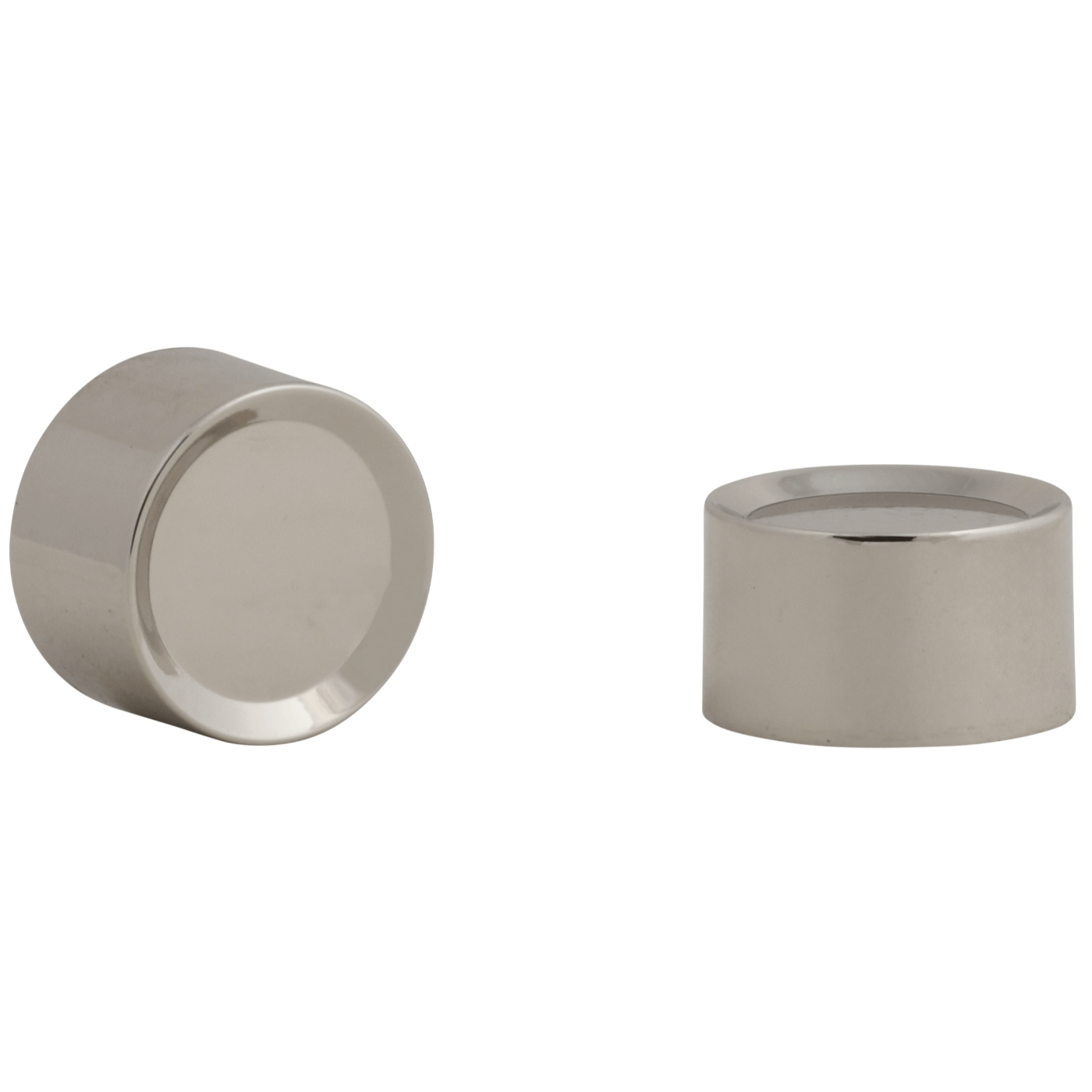 Kirsch Fitz 1" Finials Pair Polished Nickel