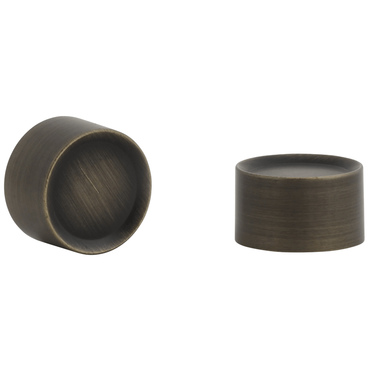 Kirsch Fitz 1" Finials Pair Elegant Brass