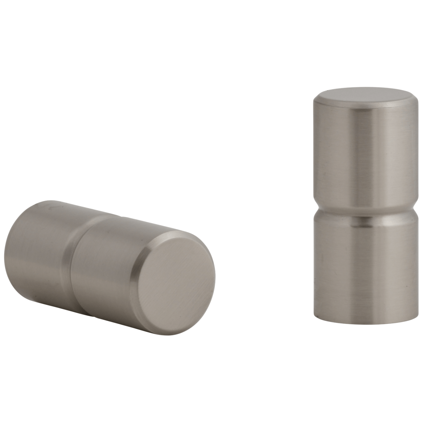 Kirsch 1" Designer Metals Gavin Finials Satin Nickel