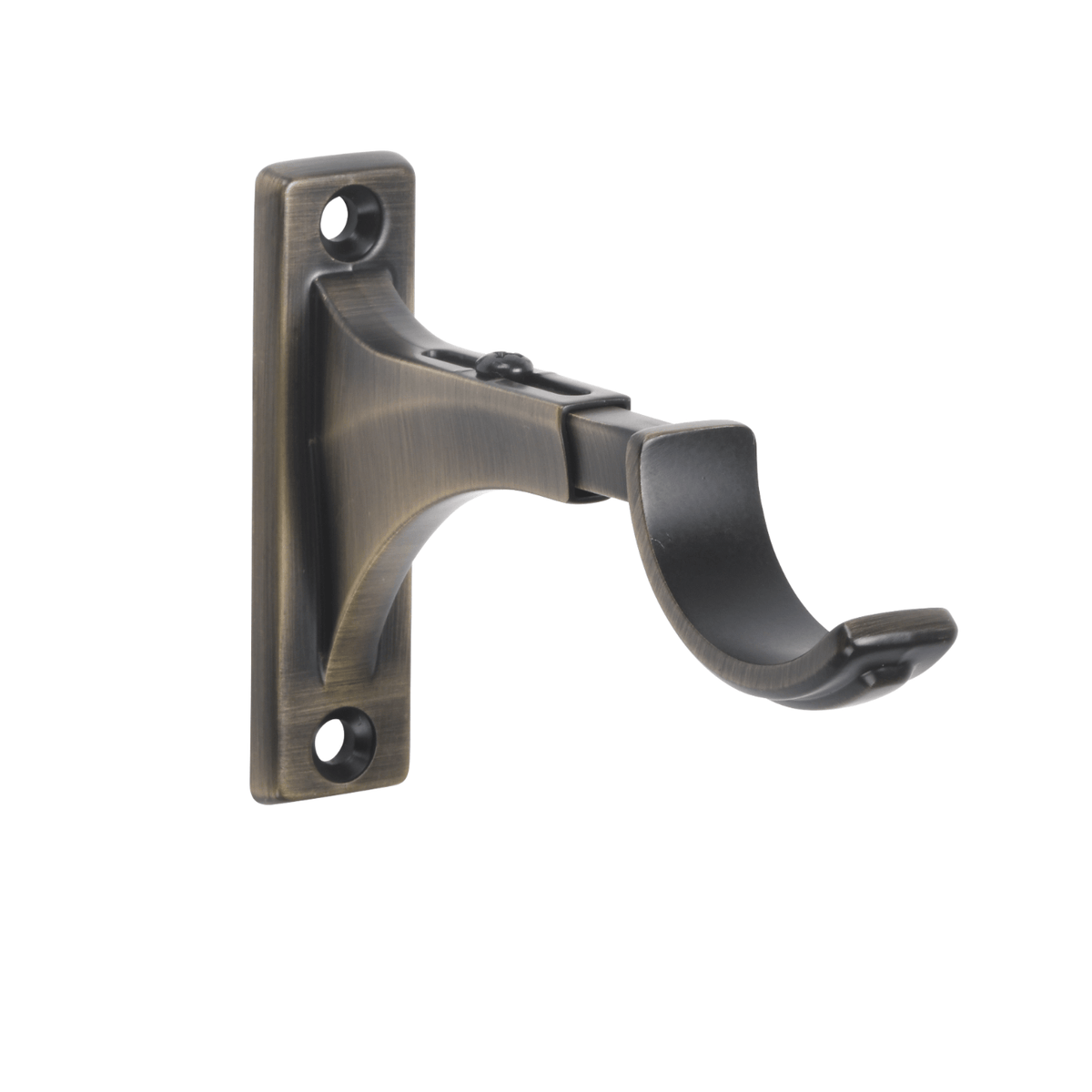 Kirsch Metal 1-3/8" Decorative Bypass Bracket 3"-4" Return Elegant Brass