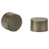 Kirsch Metal Round Finial End Cap 1-3/8" Pair Elegant Brass
