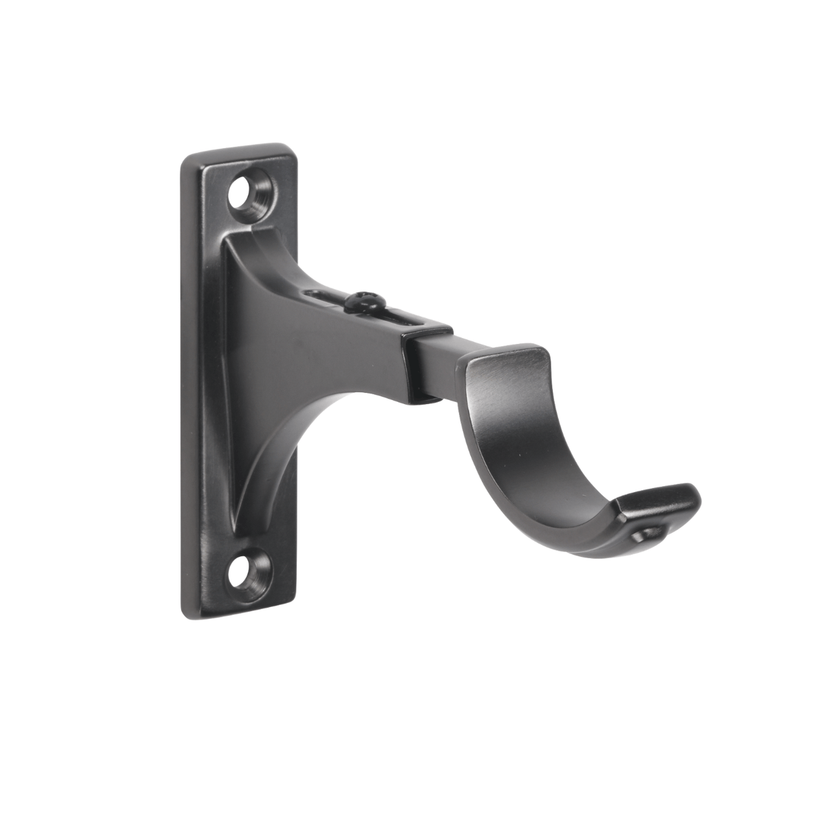 Kirsch Metal 1-3/8" Decorative Bypass Bracket 3"-4" Return Gunmetal