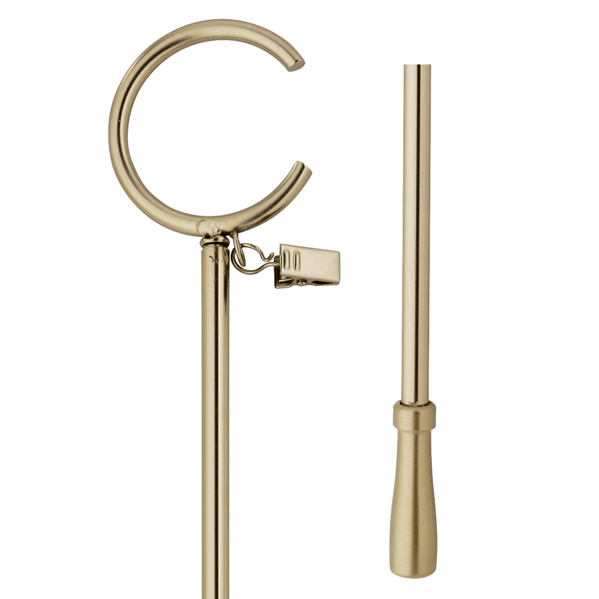 kirsch 1831555 Designer Metals 36 Drapery Baton Bypass C Ring Brushed Bronze