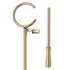 kirsch 1831555 Designer Metals 36 Drapery Baton Bypass C Ring Brushed Bronze