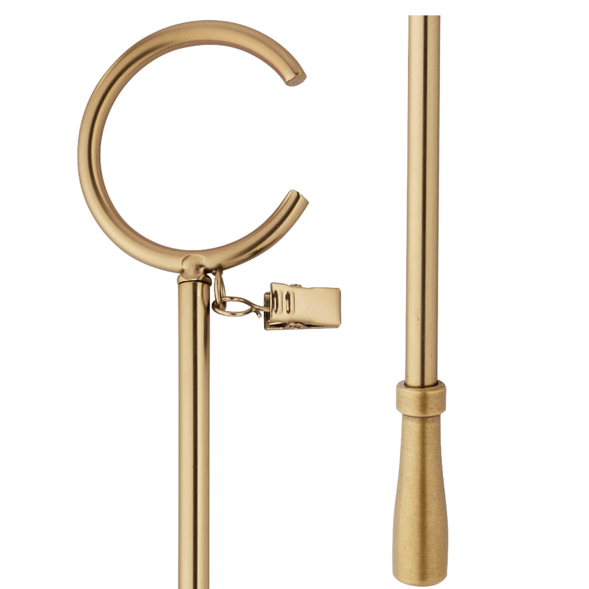 kirsch 1831556 Designer Metals 36 Baton Bypass C Ring Gilded Bronze