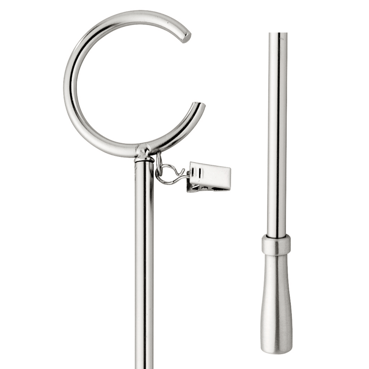 kirsch 1831557 Designer Metals 36 Baton Bypass C Ring Satin Nickel