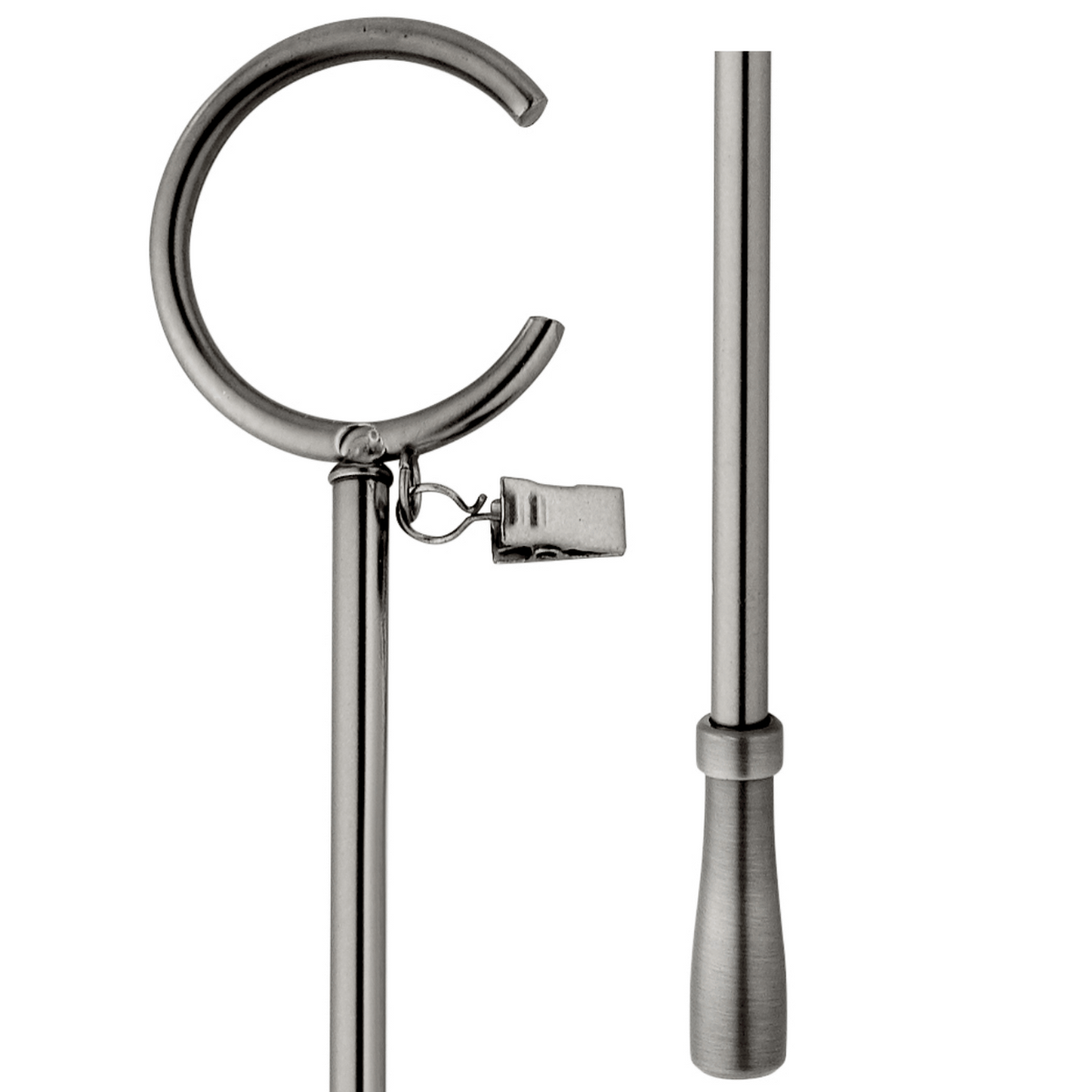 kirsch 1831558 Designer Metals 36 Baton Bypass C Ring Antique silver