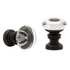 Kirsch Designer Metals Europa Finial 1-3/8" or 2" - Per Pair Black