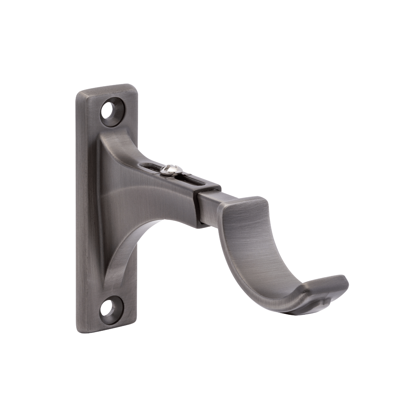 Kirsch Metal 1-3/8" Decorative Bypass Bracket 3"-4" Return Antique Silver