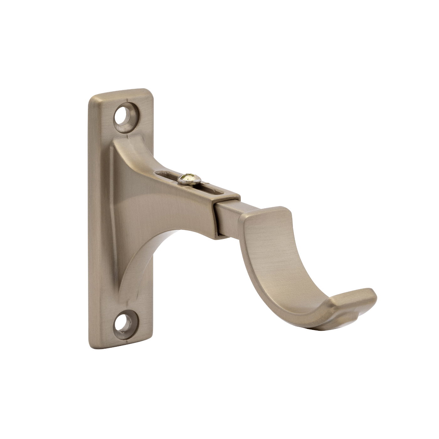 Kirsch Metal 1-3/8" Decorative Bypass Bracket 3"-4" Return Brushed Bronze