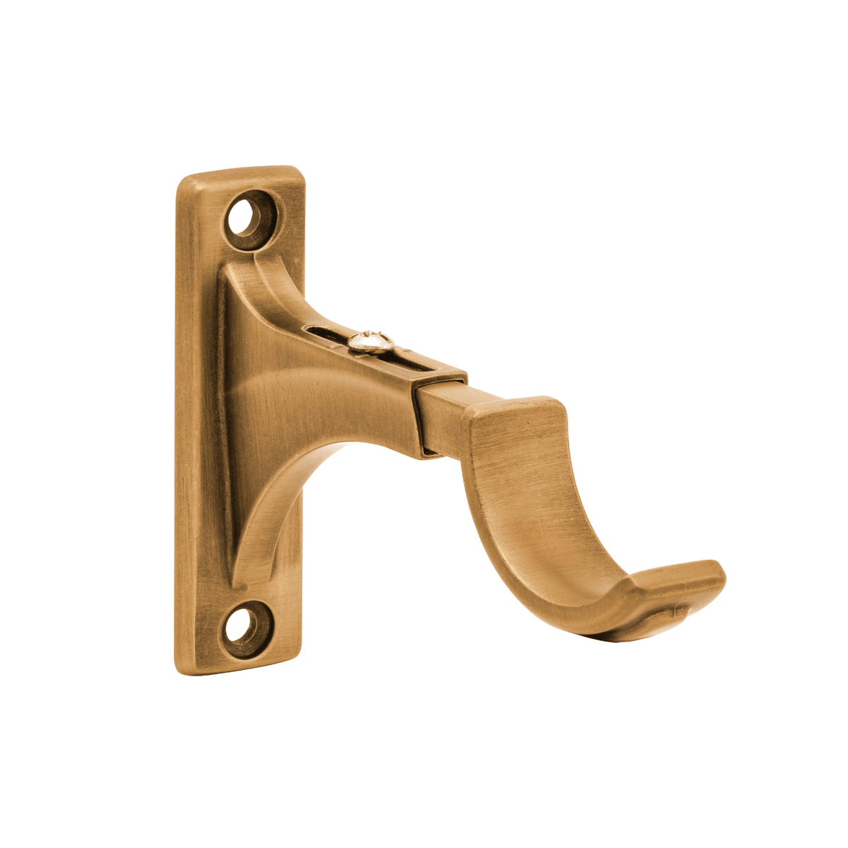 Kirsch Metal 1-3/8" Decorative Bypass Bracket 3"-4" Return Gilded Bronze