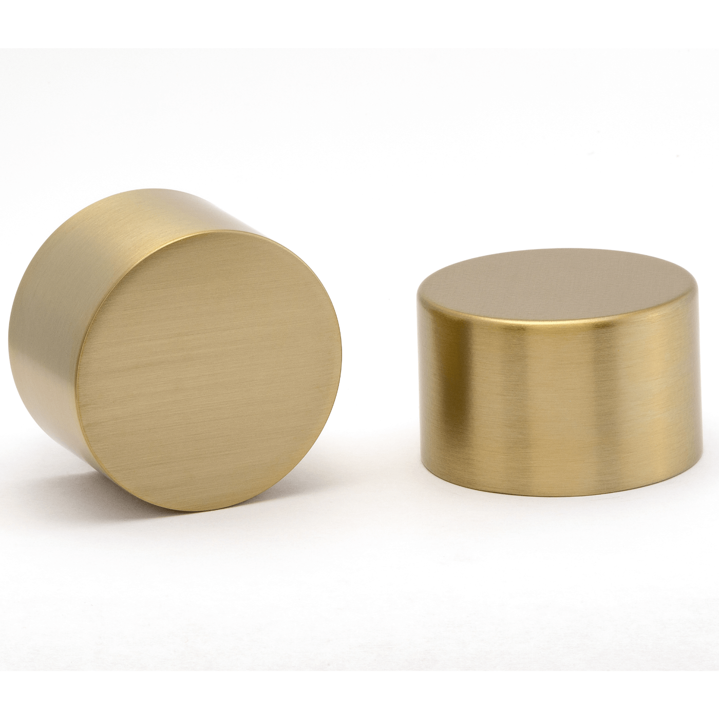 Kirsch Metal Round Finial End Cap 1-3/8" Pair Brushed Bronze