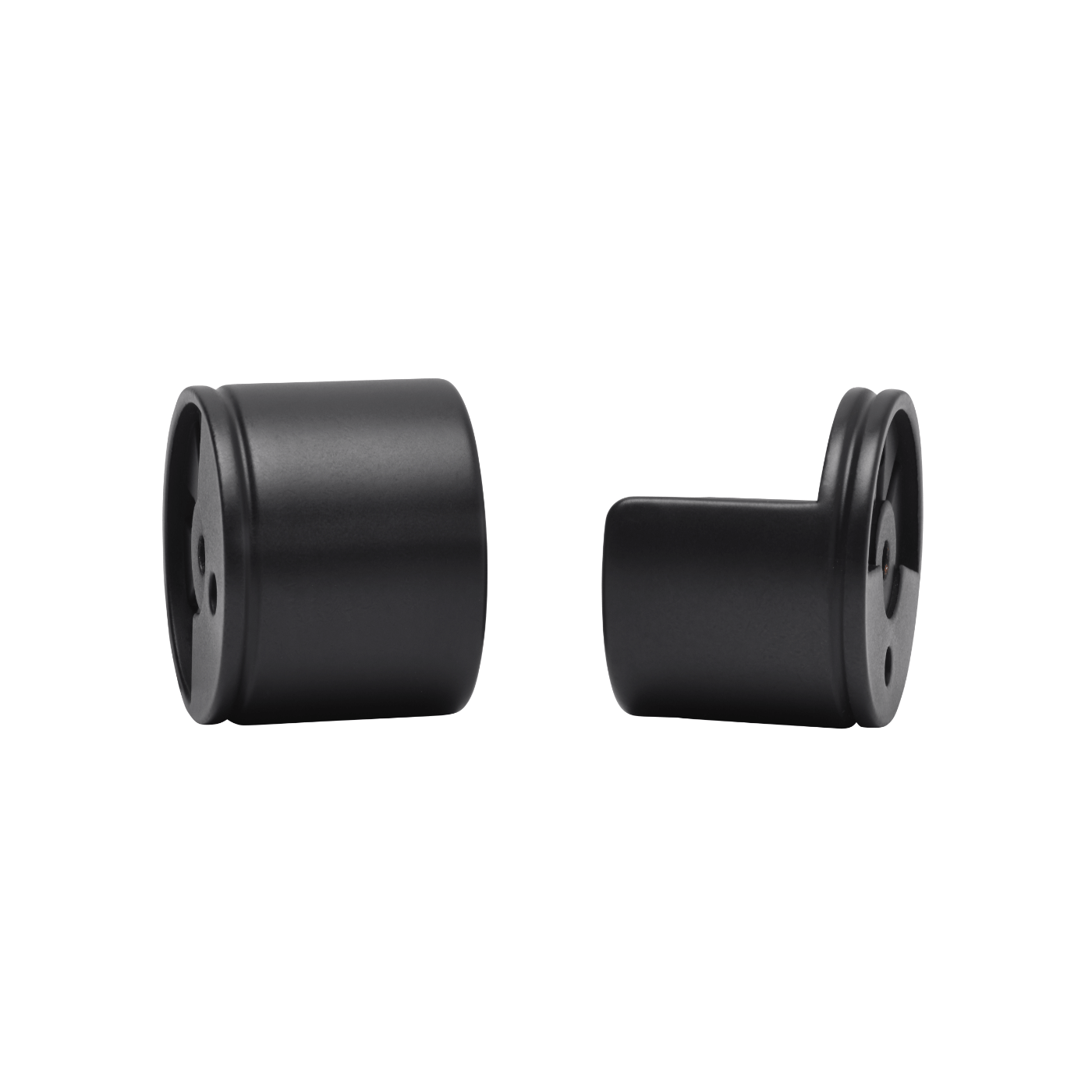 Kirsch 1-3/8" Inside Mount Socket for Designer Metals Black