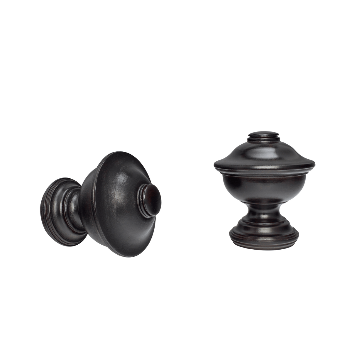 kirsch 46807825 Wood Trends Finial Chaucer Dark Chocolate