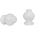 kirsch 46813025 Wood Trends drapery Finial Button Ball White