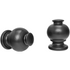 kirsch 46813059 Wood Trends curtain Finial Button Ball Black