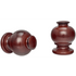 kirsch 46813083 Wood Trends curtian Finial Button Ball Mahogany brown