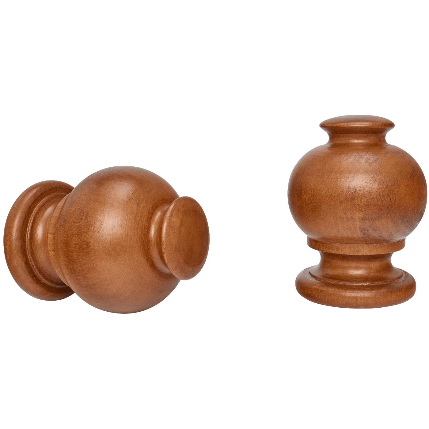 kirsch 46813820 Wood Trends Finial Button Ball Estate Oak brown