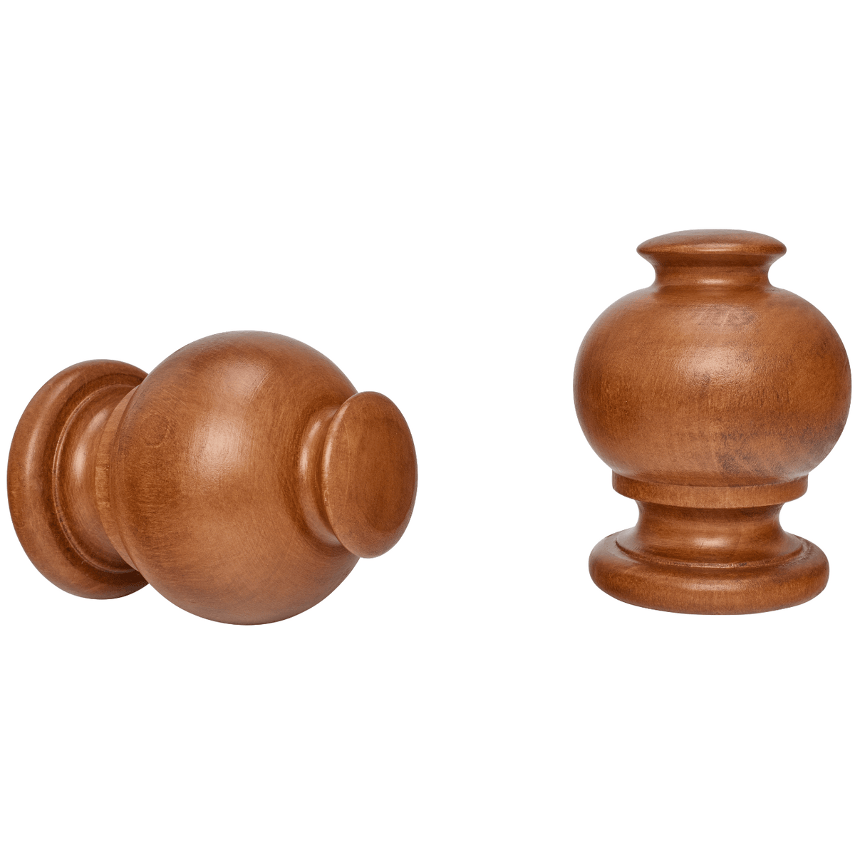 kirsch 46813820 Wood Trends Finial Button Ball Estate Oak brown