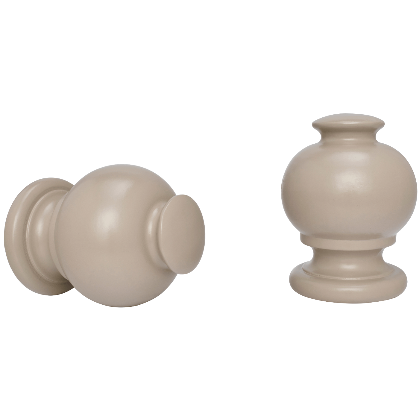 kirsch 46813835 Wood drapery Finial Button Ball Truffle