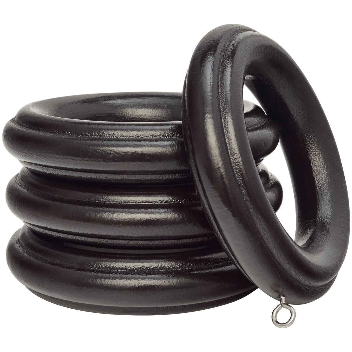 kirsch 5502EG825 Wood Trends curtain Rings Dark Chocolate