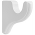 kirsch 5503EG025 Wood Trends drapery Wall Bracket White