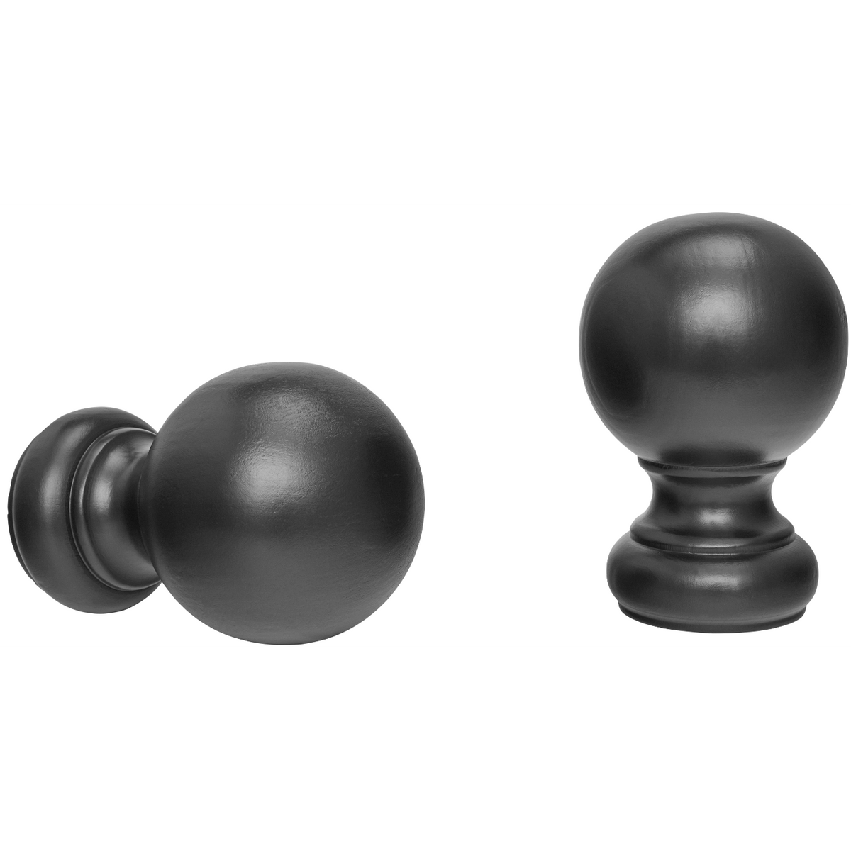 kirsch 5508EG059 Wood Trends curtian Finial Ball Black