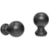kirsch 5508EG059 Wood Trends curtian Finial Ball Black