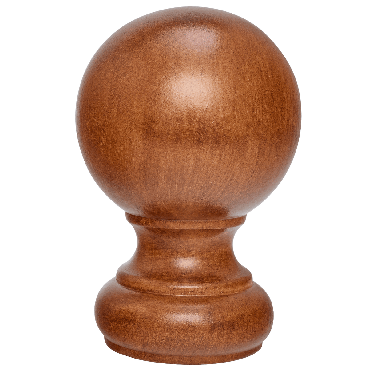 kirsch 5508EG820 Wood Ball Finial Estate Oak brown